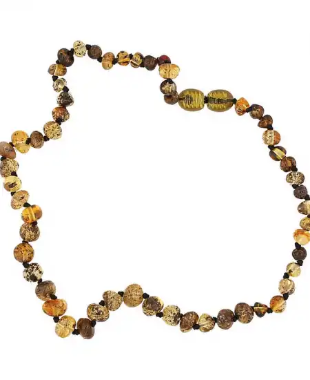 Bebek Damla Kehribar Diş Kolye