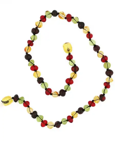 Bebek Damla Kehribar Diş Kolye