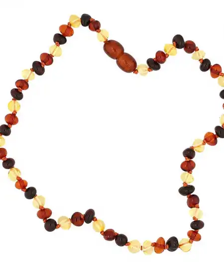 Bebek Damla Kehribar Diş Kolye