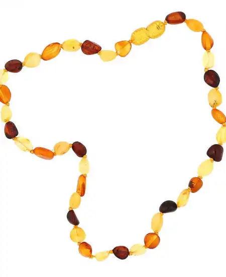 Bebek Damla Kehribar Diş Kolye