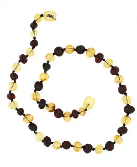 Bebek Damla Kehribar Diş Kolye