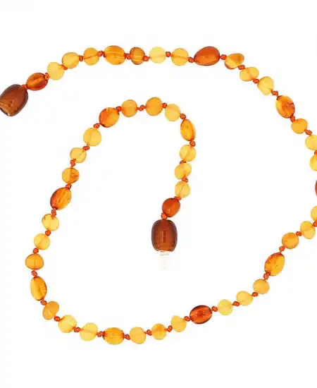 Bebek Damla Kehribar Diş Kolye