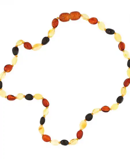 Bebek Damla Kehribar Diş Kolye