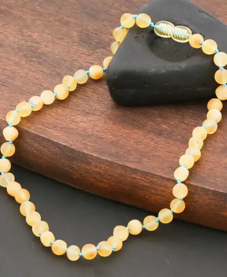 Bebek Damla Kehribar Diş Kolye