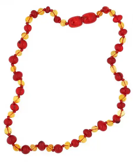 Bebek Damla Kehribar Diş Kolye