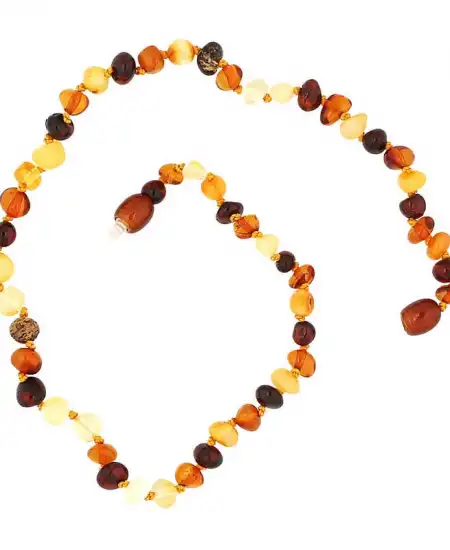 Bebek Damla Kehribar Diş Kolye