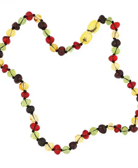 Bebek Damla Kehribar Diş Kolye