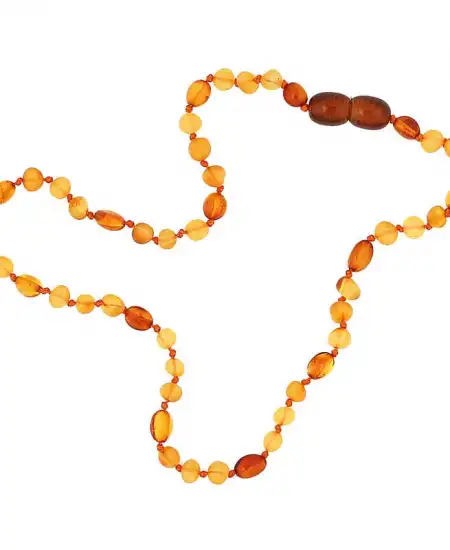 Bebek Damla Kehribar Diş Kolye