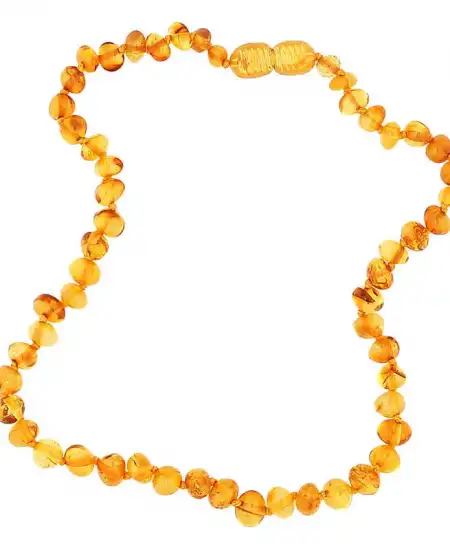 Bebek Damla Kehribar Diş Kolye