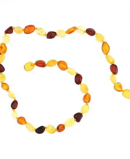 Bebek Damla Kehribar Diş Kolye