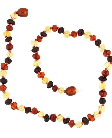 Bebek Damla Kehribar Diş Kolye