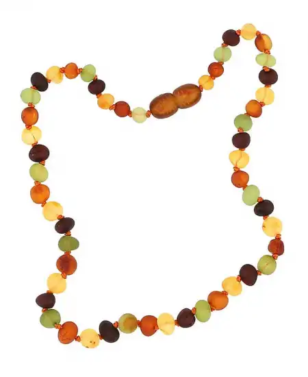 Bebek Damla Kehribar Diş Kolye