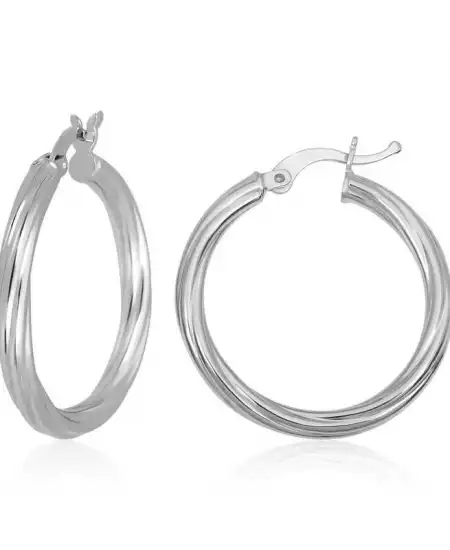 Gümüş 3 Mm Burgu Şarnel Küpe