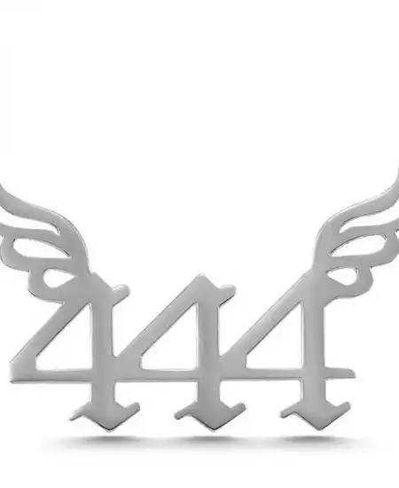 Gümüş 444 Melek Sayısı Kadın Kolye