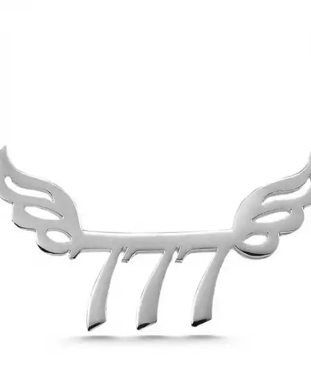 Gümüş 777 Melek Sayısı Kadın Kolye