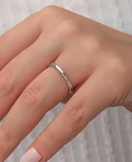 Gümüş Ajda Kadın Yüzük