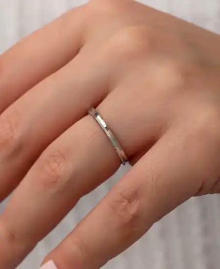 Gümüş Ajda Kadın Yüzük