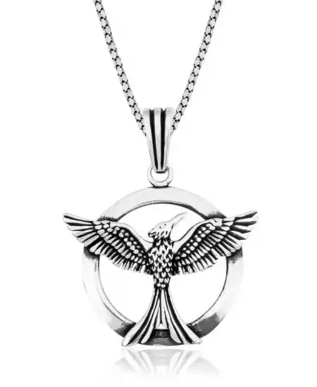 Gümüş Alaycı Kuş Kolye