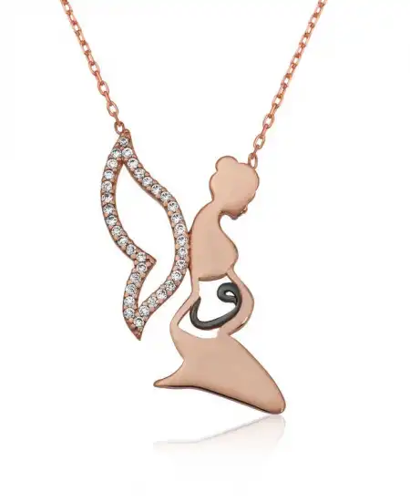 Gümüş Anne Vav Kolye