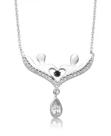 Gümüş Aşıklar Bayan Kolye