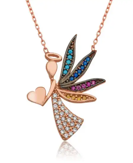 Gümüş Aşk Meleği Bayan Kolye