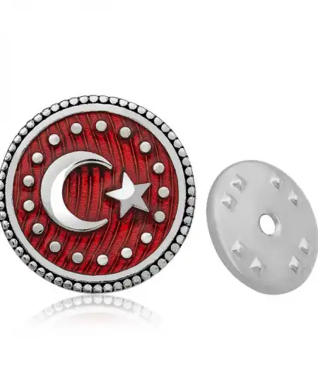 Gümüş Ay Yıldız Rozet