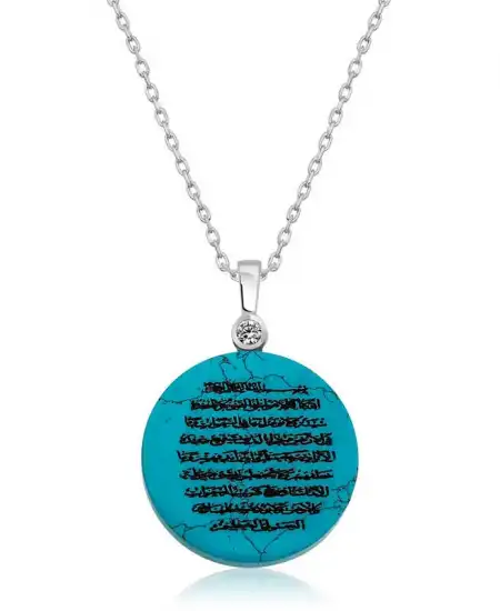 Gümüş Ayetel Kürsi Bayan Kolye