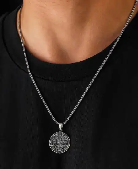 Gümüş Ayetel Kürsi Kolye