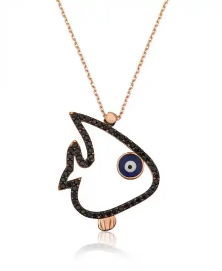 Gümüş Balık Bayan Kolye