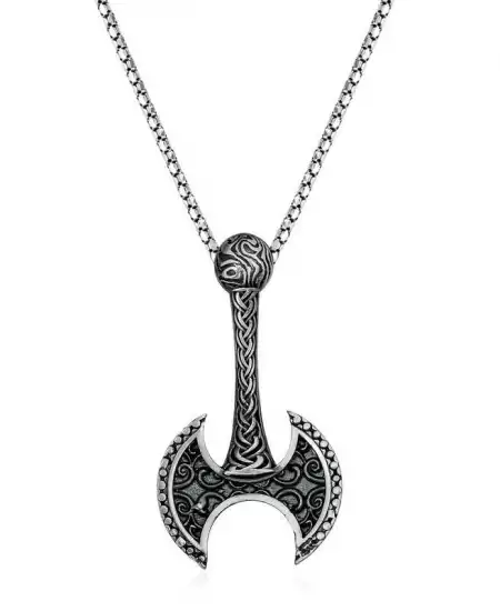 Gümüş Balta Kolye