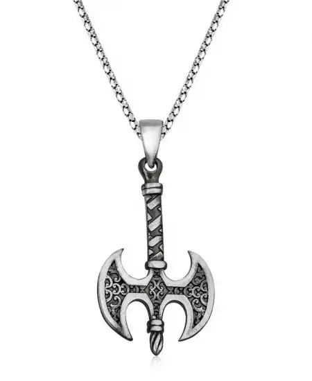 Gümüş Balta Kolye