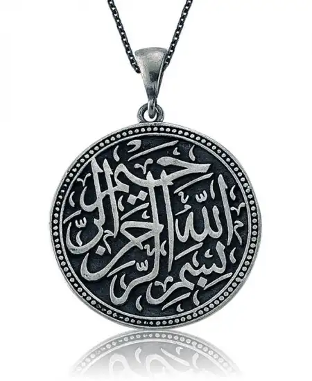 Gümüş Besmele-i Şerif Bayan Kolye