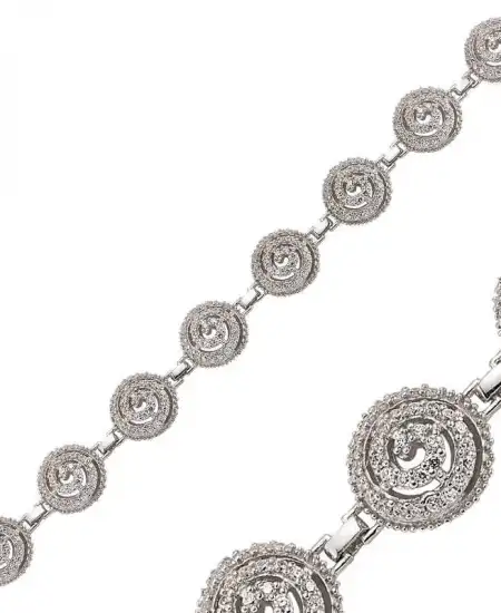 Gümüş Beyaz Taşlı Bayan Bileklik