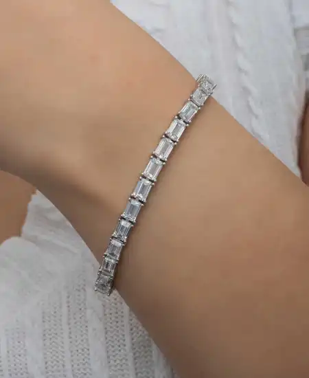 Gümüş Beyaz Taşlı Su Yolu Kadın Set