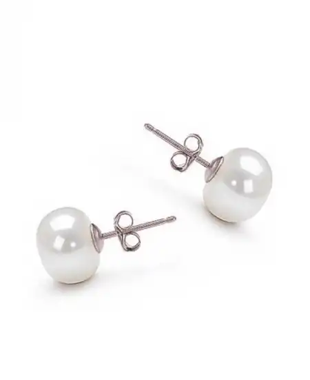 Gümüş Çivili İnci Küpe