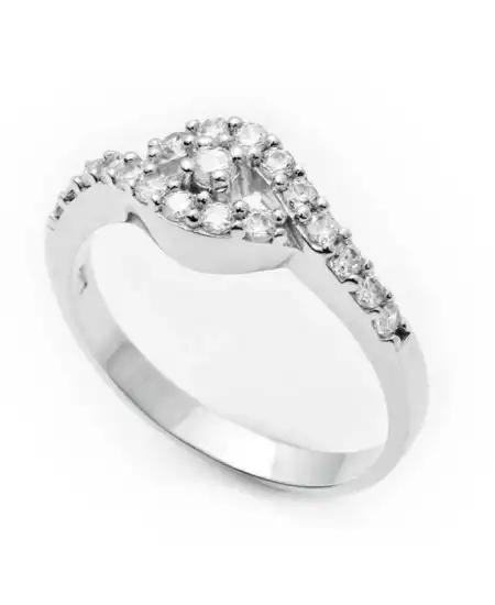 Gümüş Çok Taşlı Bayan Yüzük