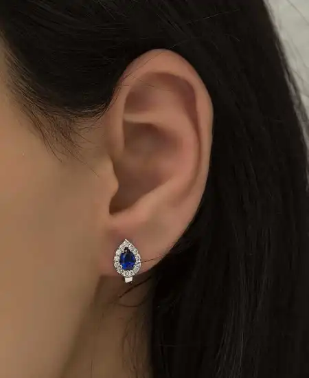 Gümüş Damla J Bayan Küpe