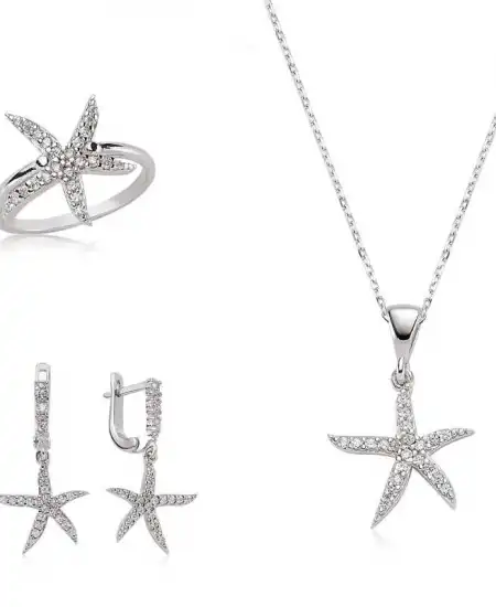 Gümüş Deniz Yıldızı Bayan Set