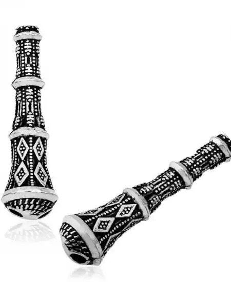 Gümüş Desenli Tesbih İmamesi