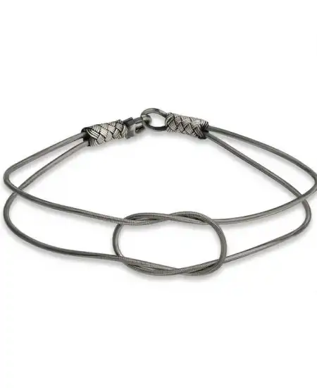 Gümüş Dilek Düğüm Kazaziye Örgü Bileklik