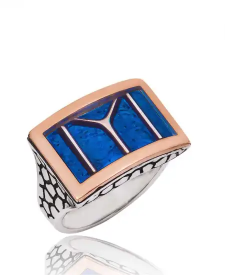 Gümüş Diriliş Kayı Boyu Yüzüğü