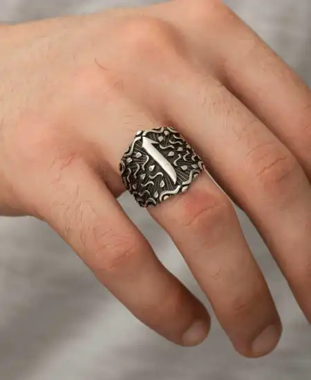 Gümüş Elif Erkek Yüzük