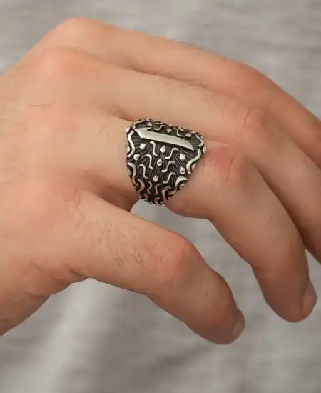 Gümüş Elif Erkek Yüzük