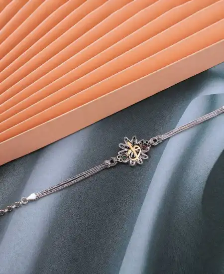 Gümüş Elif Vav Otantik Kadın Bileklik