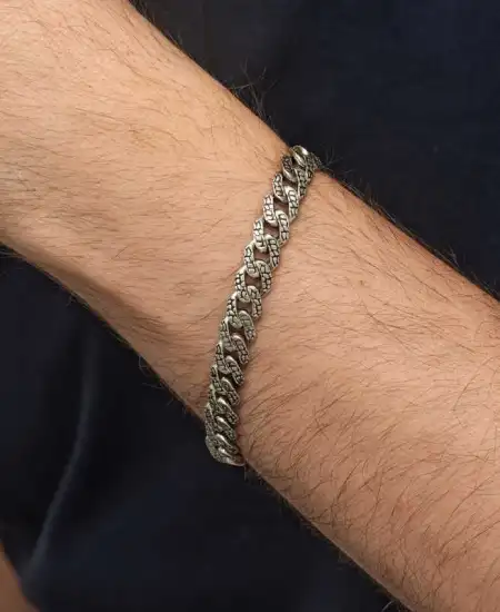 Gümüş Elişi Örgü Gurmet Erkek Bileklik