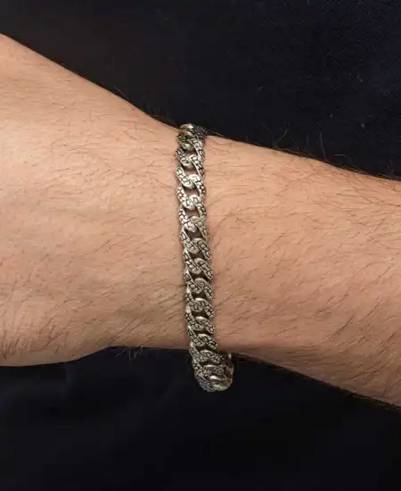 Gümüş Elişi Örgü Gurmet Erkek Bileklik