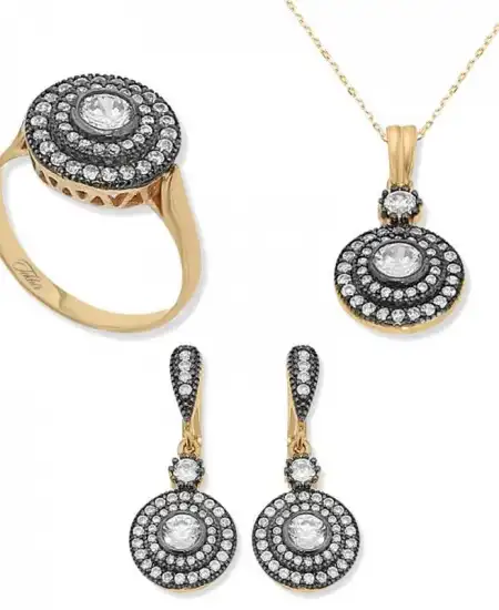 Gümüş Elmas Model Bayan Set