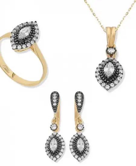 Gümüş Elmas Montür Mekik Bayan Set