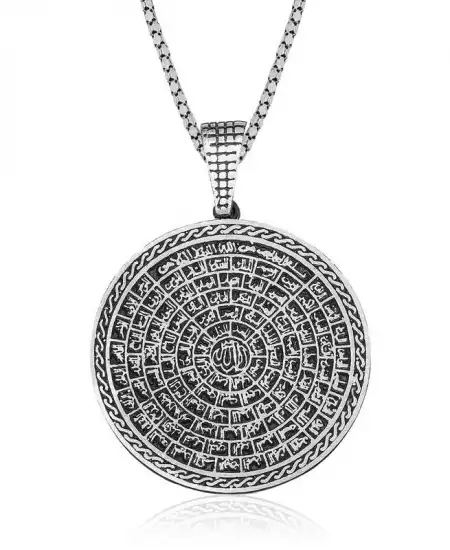 Gümüş Esma-ül Hüsna Kolye