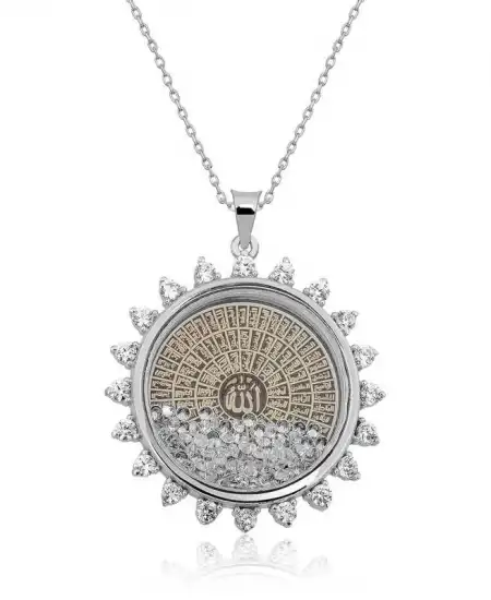 Gümüş Esmaül Hüsna Bayan Kolye